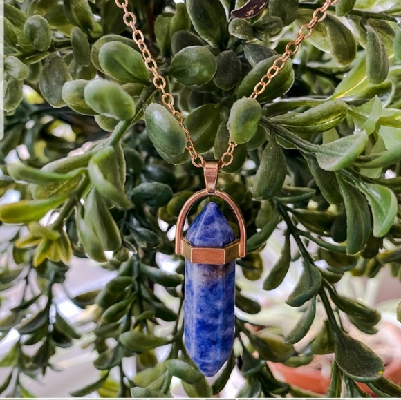 ◇Autumn◇ Stone Pendant Layered Necklace - Picture 2 of 3